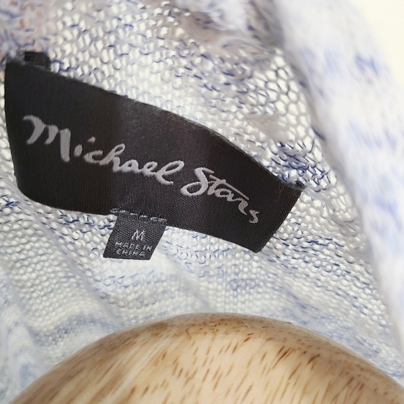 Michael Stars Joslyn open front cardigan blue heathered Medium - Picture 4 of 6